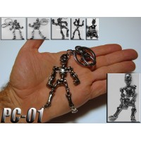 Pc-001, Porte clés Squelette articulé, Acier inoxidable (Stainless Steel)